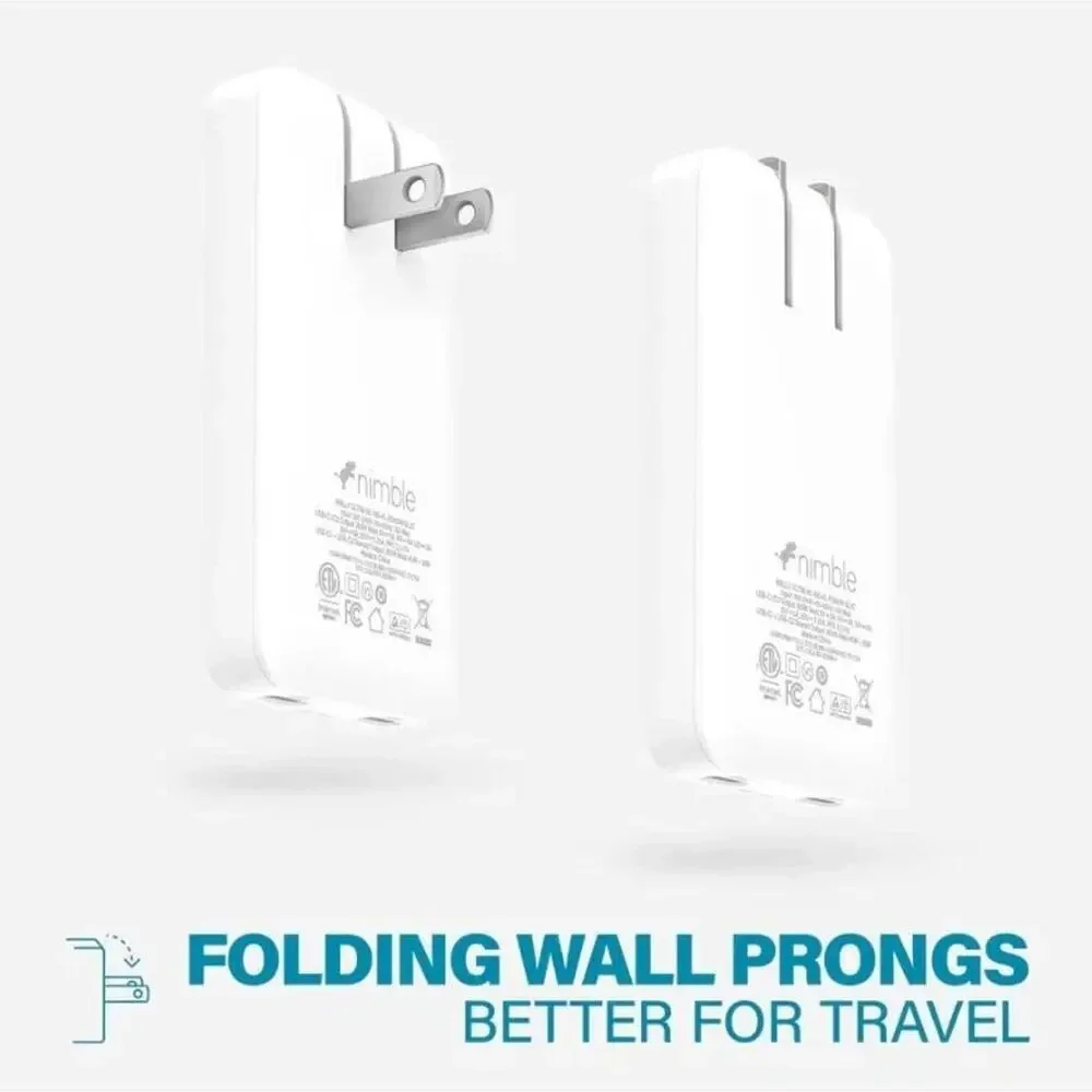 Nimble 2C Ultra Slim Power Adapter PD65W White